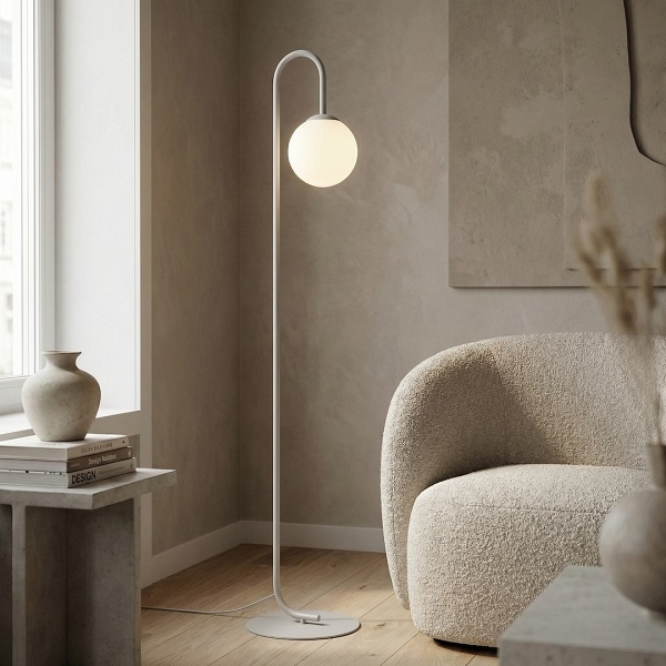 Lampa podłogowa FLOR LP1 GRAY - Emibig
