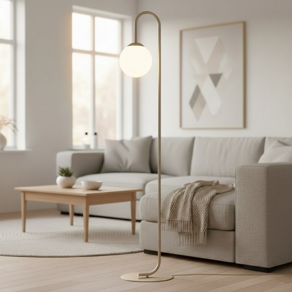 Lampa podłogowa FLOR LP1 MOKKA - Emibig