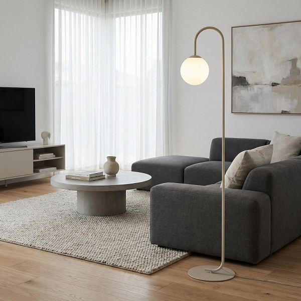 Lampa podłogowa FLOR LP1 MOKKA - Emibig