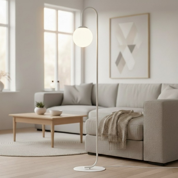 Lampa podłogowa FLOR LP1 WHITE - Emibig