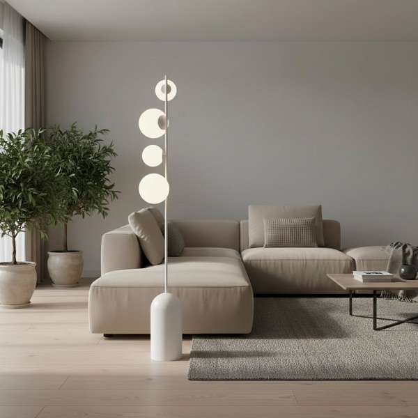 Lampa podłogowa ETNO LP4 WHITE - Emibig