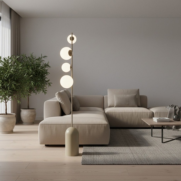 Lampa podłogowa ETNO LP4 MOKKA - Emibig