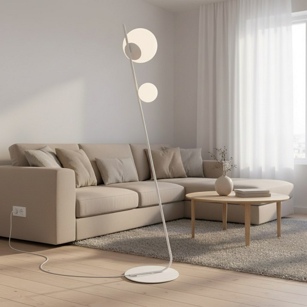 Lampa podłogowa TATU LP2 WHITE - Emibig