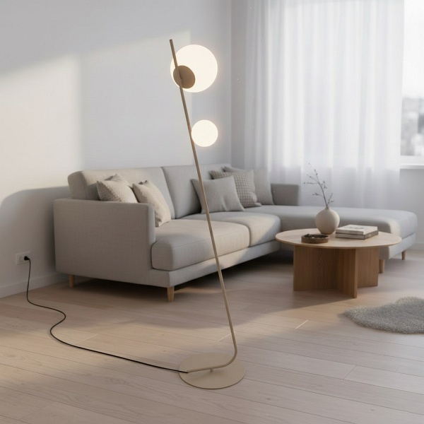 Lampa podłogowa TATU LP2 MOKKA - Emibig