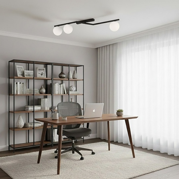 Lampa sufitowa NATON 3 BL OPAL - Emibig