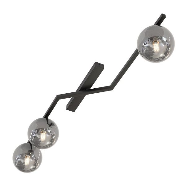 Lampa sufitowa NATON 3 BL GRAFIT - Emibig