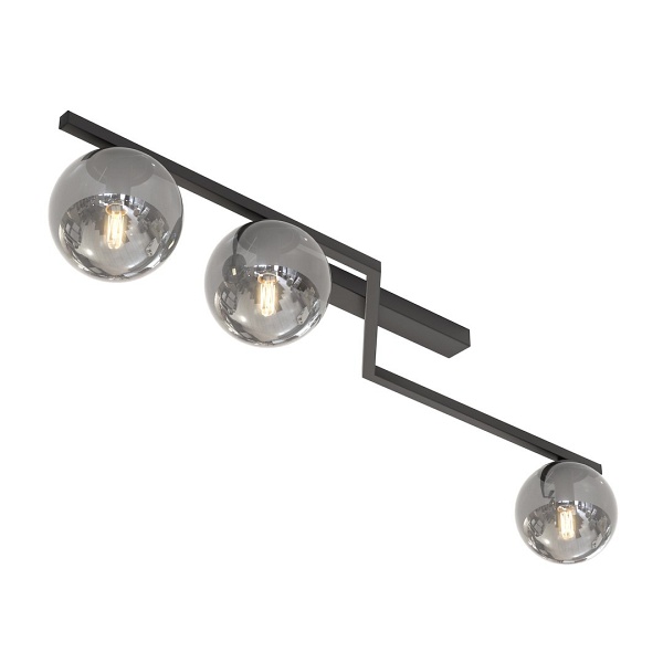 Lampa sufitowa NATON 3 BL GRAFIT - Emibig