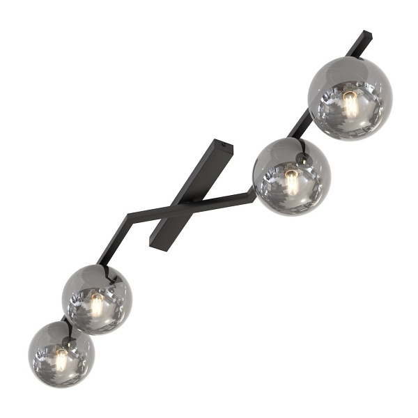Lampa sufitowa NATON 4 BL GRAFIT - Emibig