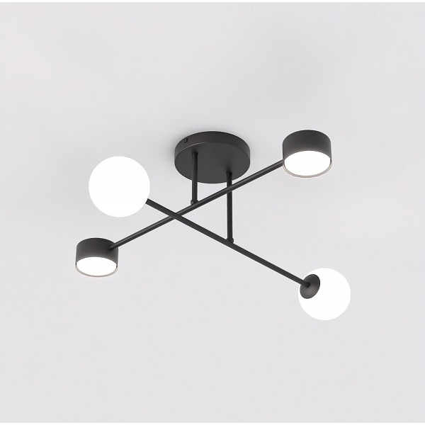 Lampa sufitowa HOLON 4 BLACK - Emibig
