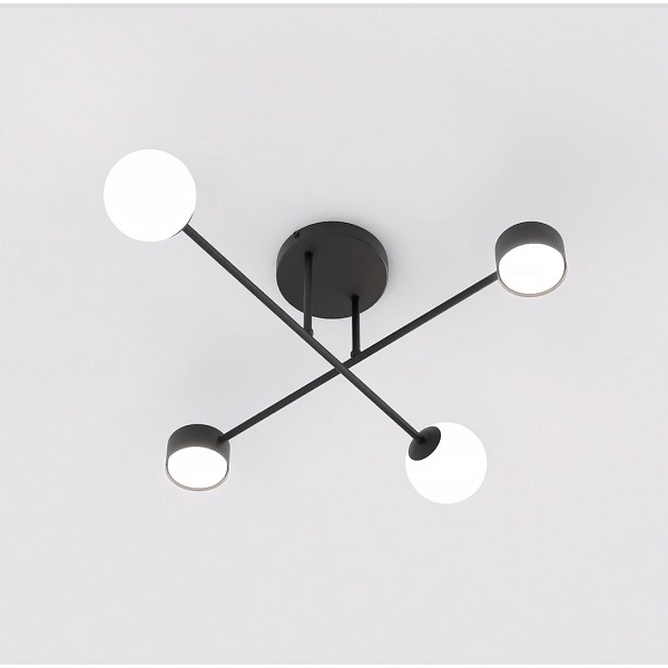 Lampa sufitowa HOLON 4 BLACK - Emibig
