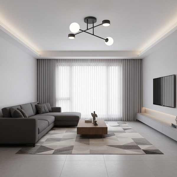 Lampa sufitowa HOLON 4 BLACK - Emibig