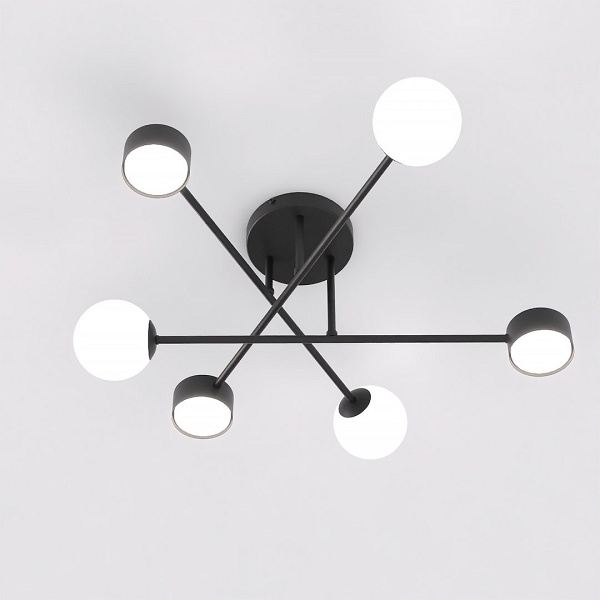Lampa sufitowa HOLON 6 BLACK - Emibig