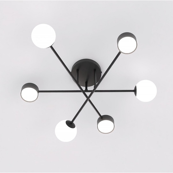 Lampa sufitowa HOLON 6 BLACK - Emibig