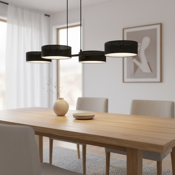 Lampa wisząca DRUMZ 4 BLACK - Emibig