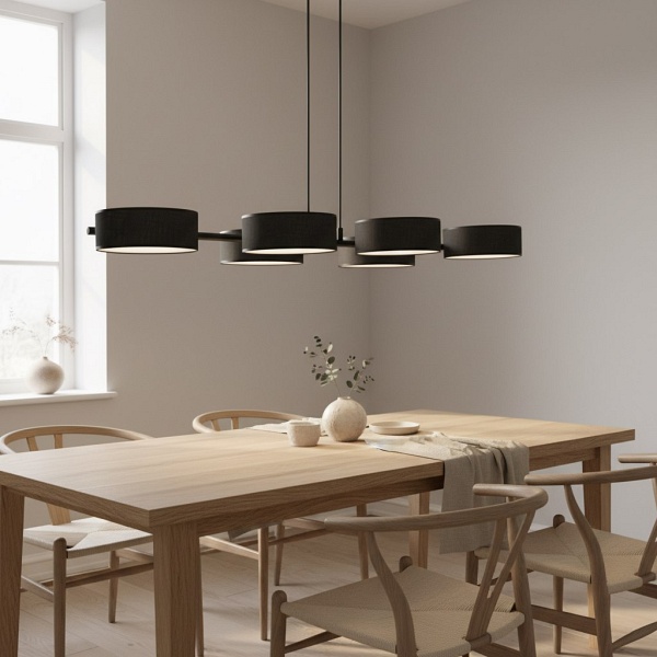Lampa wisząca DRUMZ 6 BLACK - Emibig