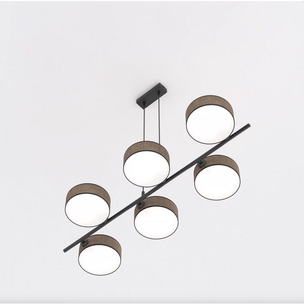 Lampa wisząca DRUMZ 6 BROWN - Emibig