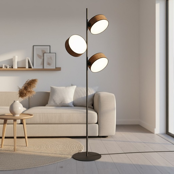 Lampa podłogowa DRUMZ LP3 BROWN - Emibig