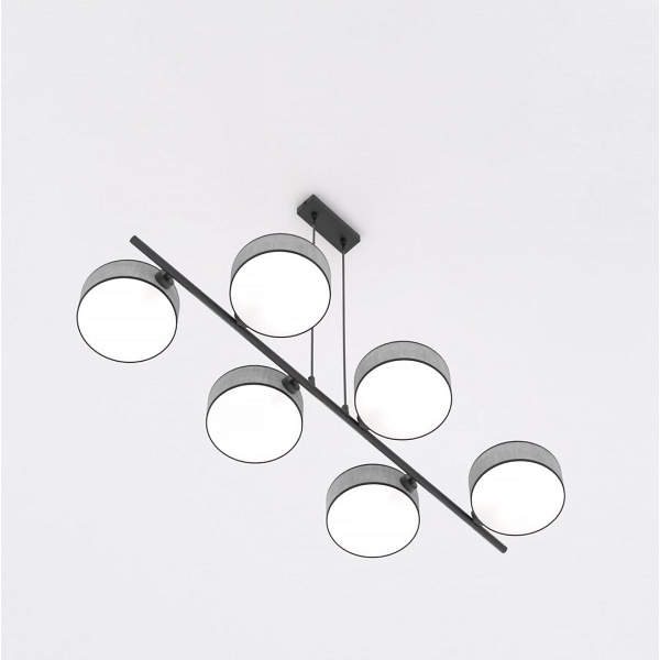 Lampa wisząca DRUMZ 6 GRAY - Emibig