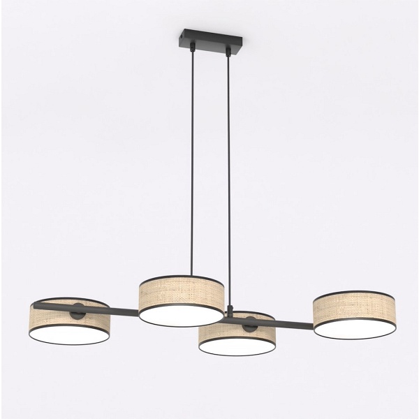 Lampa wisząca DRUMZ 4 RATTAN - Emibig