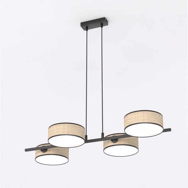 Lampa wisząca DRUMZ 4 RATTAN - Emibig