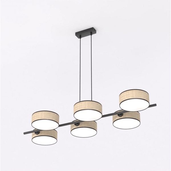 Lampa wisząca DRUMZ 6 RATTAN - Emibig