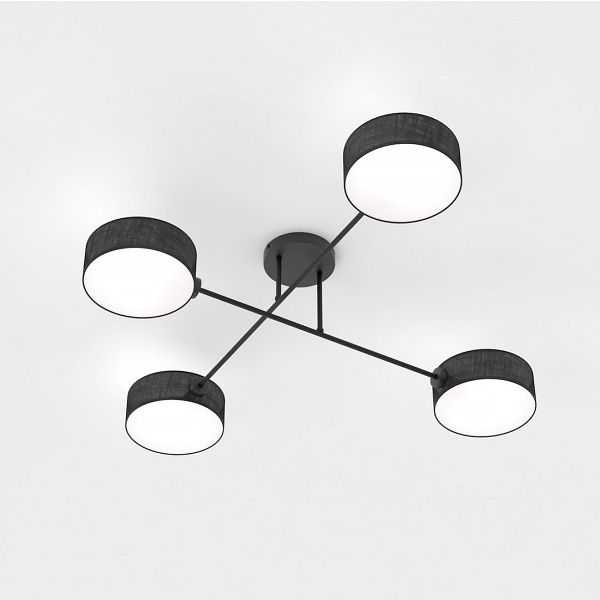 Lampa sufitowa MAGA 4 BLACK - Emibig