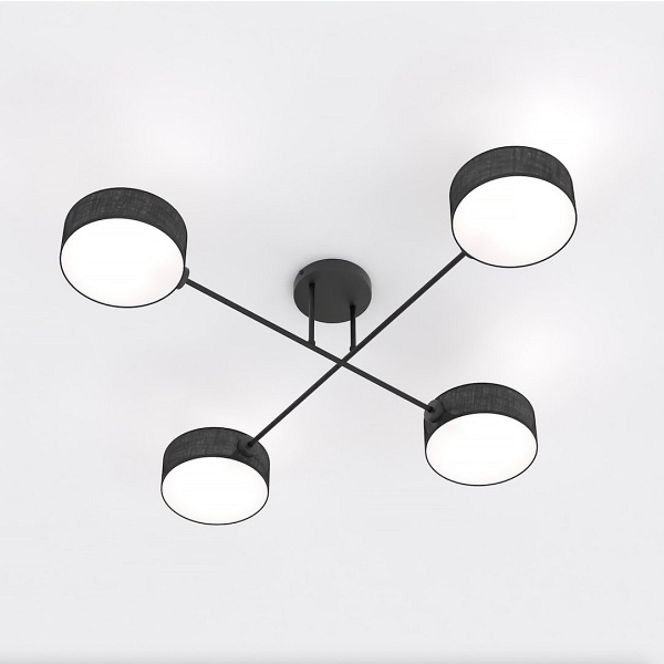 Lampa sufitowa MAGA 4 BLACK - Emibig