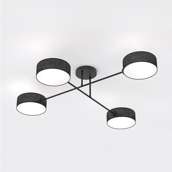 Lampa sufitowa MAGA 4 BLACK - Emibig