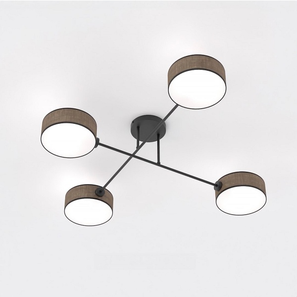 Lampa sufitowa MAGA 4 BROWN - Emibig
