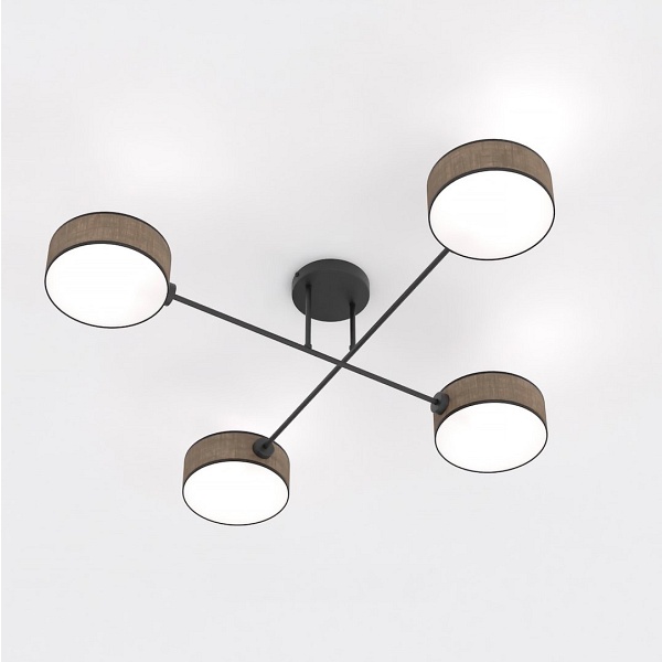 Lampa sufitowa MAGA 4 BROWN - Emibig