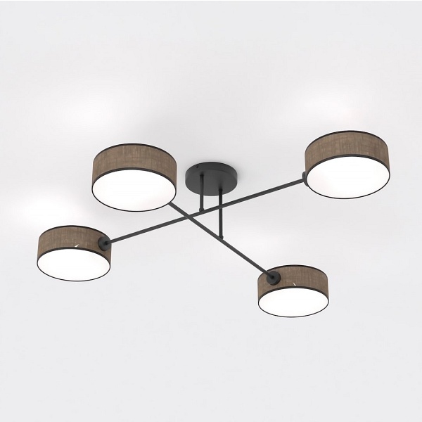 Lampa sufitowa MAGA 4 BROWN - Emibig
