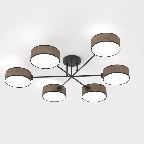Lampa sufitowa MAGA 6 BROWN - Emibig