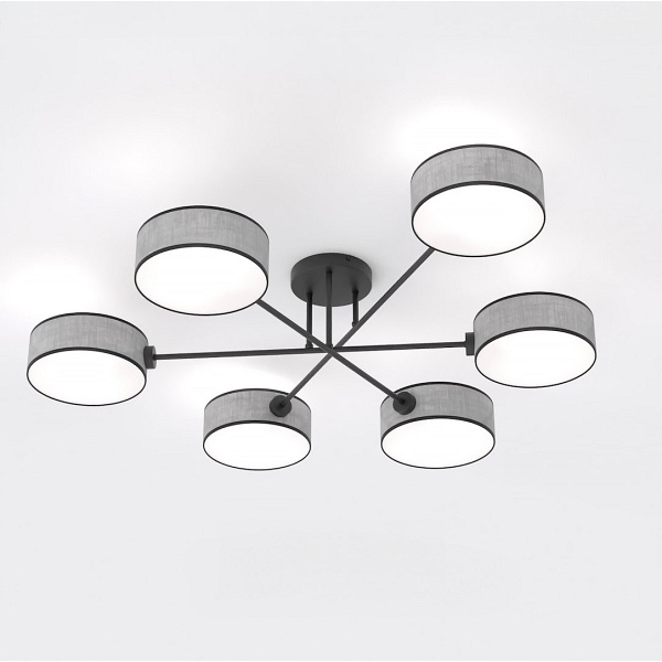 Lampa sufitowa MAGA 6 GRAY - Emibig
