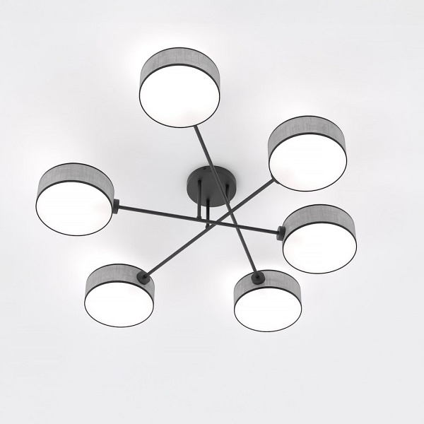 Lampa sufitowa MAGA 6 GRAY - Emibig