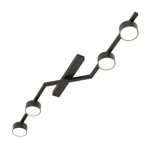 Lampa sufitowa SKAN 4 BLACK - Emibig