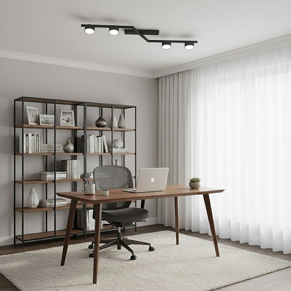 Lampa sufitowa SKAN 4 BLACK - Emibig