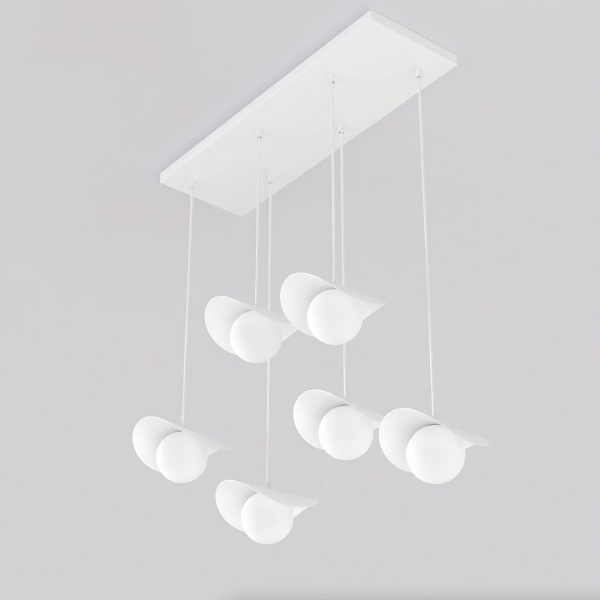 Lampa wisząca RITUAL 6 WHITE - Emibig