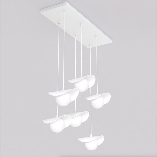 Lampa wisząca RITUAL 6 WHITE - Emibig