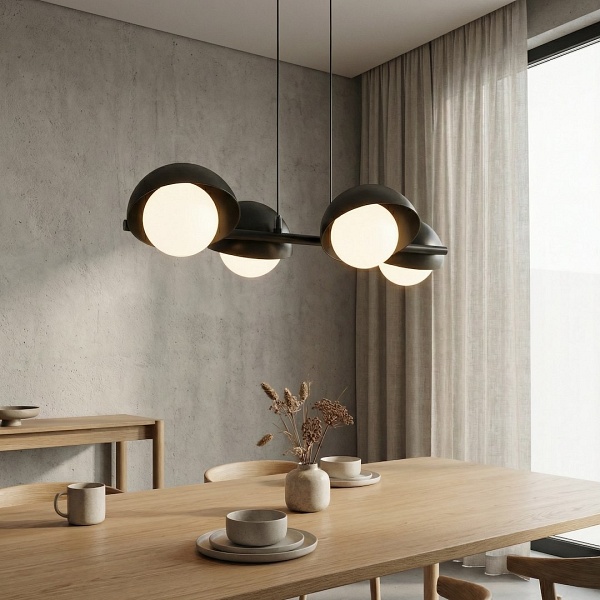 Lampa wisząca BOOM 4 BLACK - Emibig