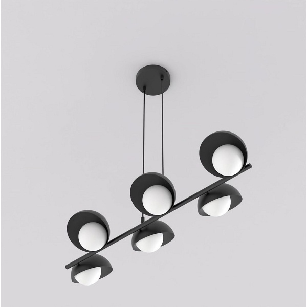 Lampa wisząca BOOM 6 BLACK - Emibig