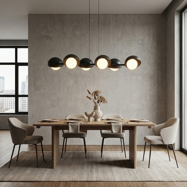 Lampa wisząca BOOM 6 BLACK - Emibig