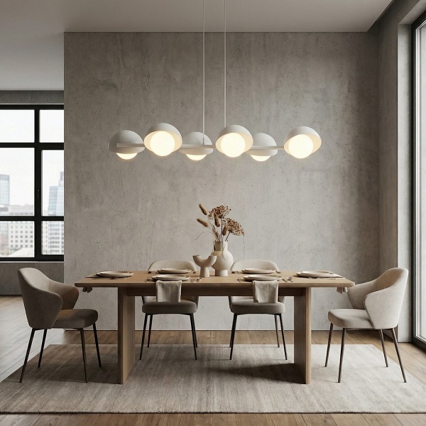 Lampa wisząca BOOM 6 WHITE - Emibig