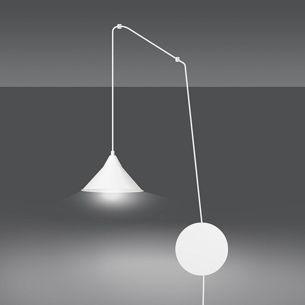 Lampa wisząca ABRAMO 1 WHITE - Emibig