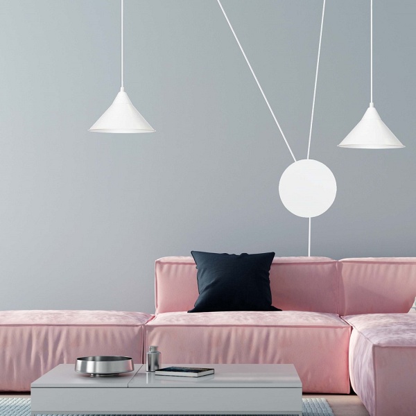 Lampa wisząca ABRAMO 2 WHITE - Emibig