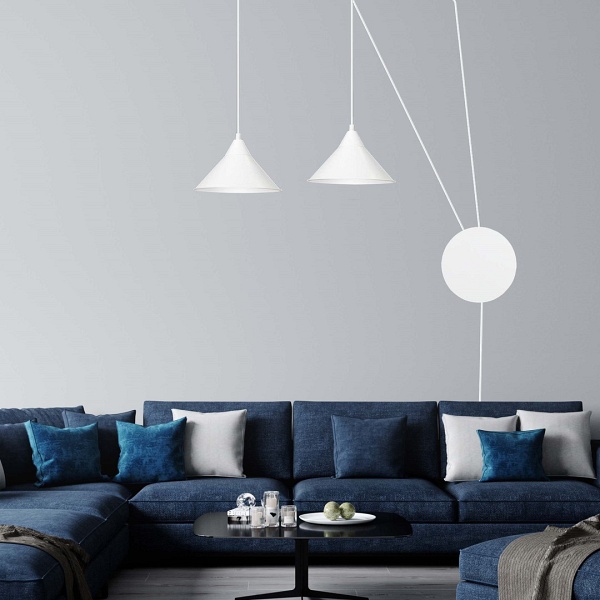 Lampa wisząca ABRAMO 2 WHITE