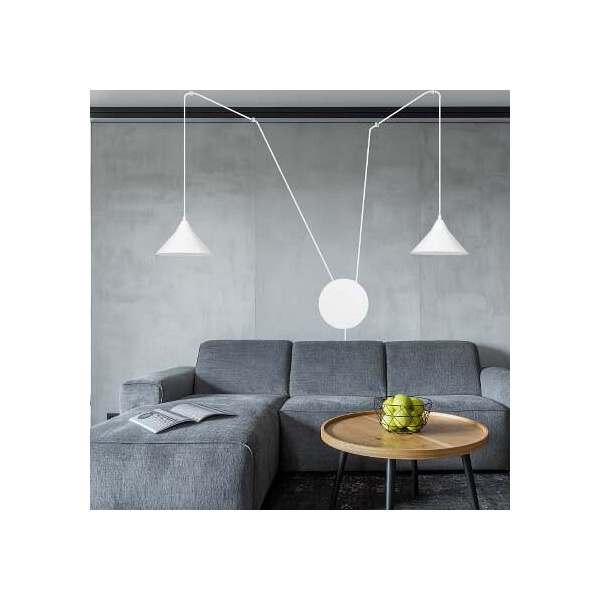 Lampa wisząca ABRAMO 2 WHITE