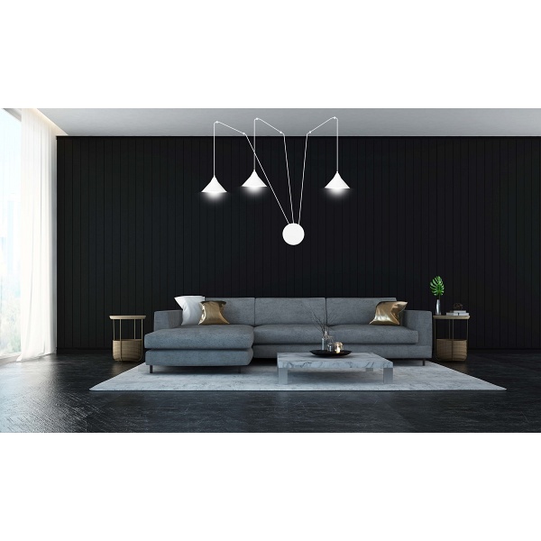 Lampa wisząca ABRAMO 3 WHITE