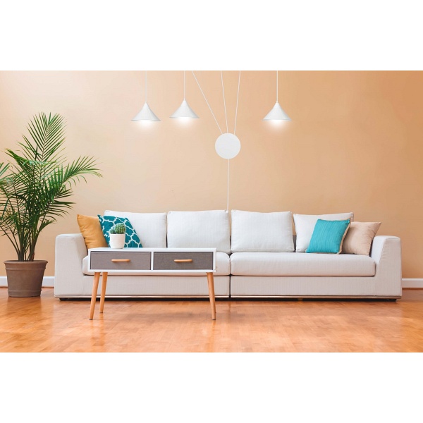 Lampa wisząca ABRAMO 3 WHITE