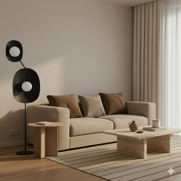 Lampa podłogowa DELULU LP2 BLACK - Emibig