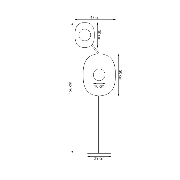 Lampa podłogowa DELULU LP2 WHITE - Emibig